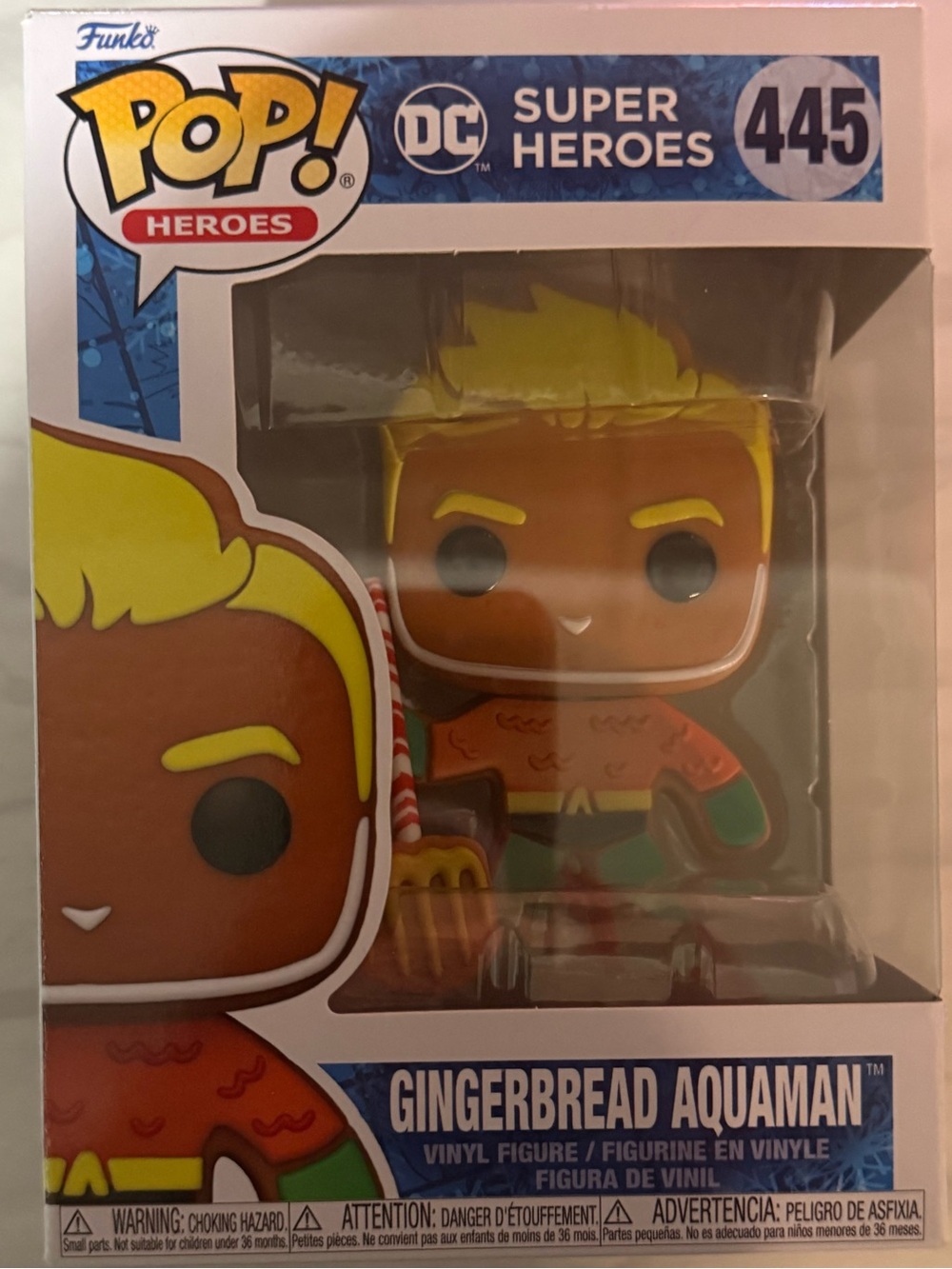 Funko Pop! Heroes Gingerbread Aquaman Vinyl Figure - Orange, Yellow, Green
